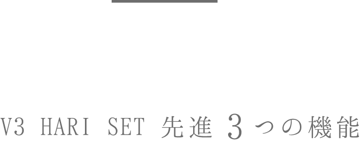 V3 HARI SET 先進3つの機能